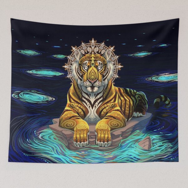 Item preview, Tiger Sun God designed and sold by PaleoPanthera.