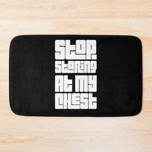 Item preview, Stop Staring At My Chest T-Shirt | Funny workout shirt | Sarcastic gym tshirt  designed and sold by DesignsbyZazz.