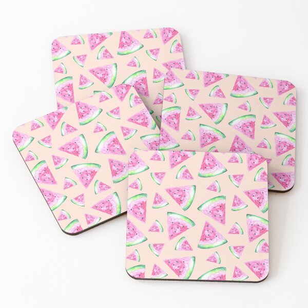 Item preview, Pink Watermelon Slices - Delightful Watercolor Pattern designed and sold by Negin Mf Designs.