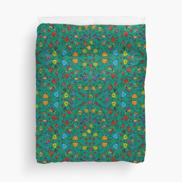 Dancing Birds Duvet Cover