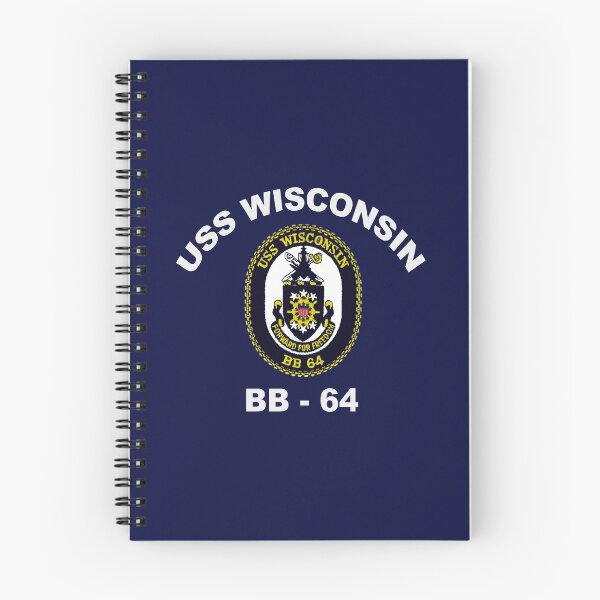 Item preview, USS Wisconsin (BB-64) Crest for Dark Colors designed and sold by Nikki SpaceStuffPlus.