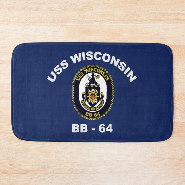 Item preview, USS Wisconsin (BB-64) Crest for Dark Colors designed and sold by Nikki SpaceStuffPlus.