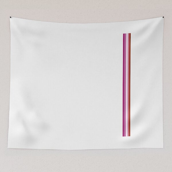Item preview, Gay Pride LGBT Subtle Lipstick Lesbian Vertical Stripe designed and sold by phoxydesign.