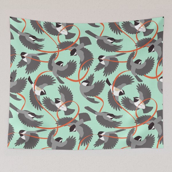 Item preview, Chickadees with Ribbon designed and sold by JadaFitch.