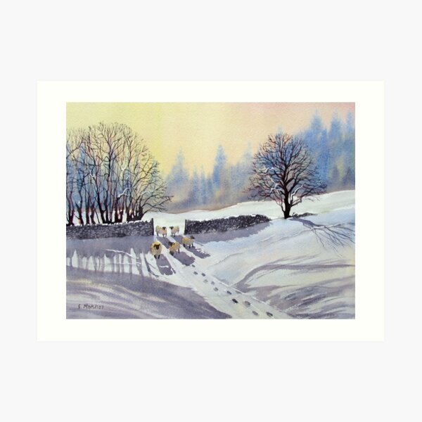 A Gap in the Winter Wall Art Print