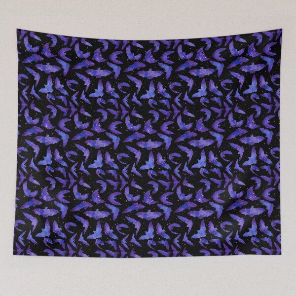 Item preview, Purple Halloween bats designed and sold by BlueMothShop.