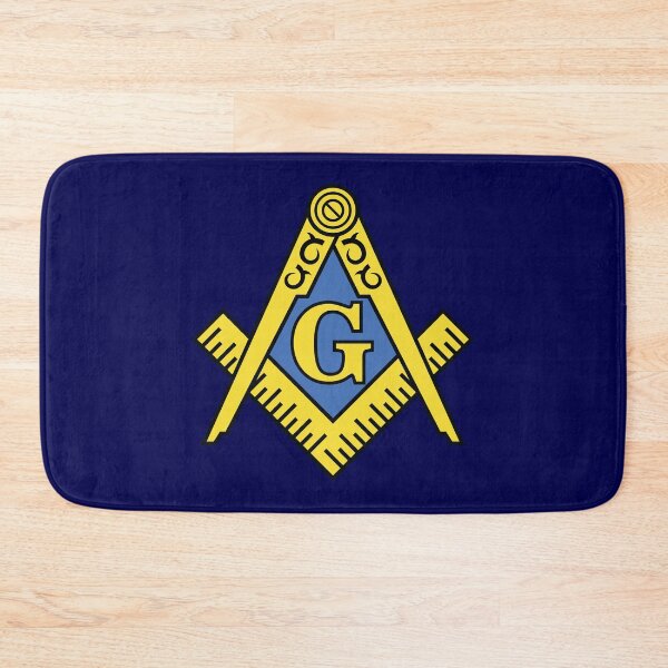 Item preview, Freemason Square & Compass Classic Blue Background Masonic designed and sold by MasterMasonMade.