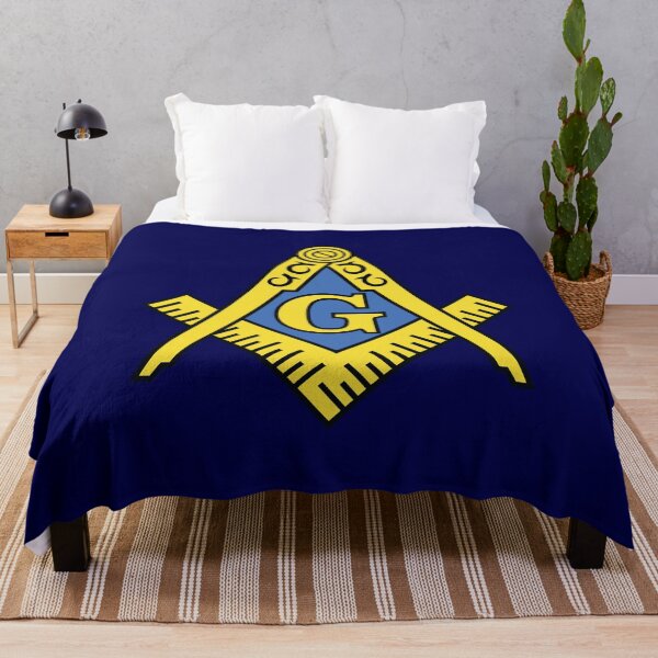 Item preview, Freemason Square & Compass Classic Blue Background Masonic designed and sold by MasterMasonMade.