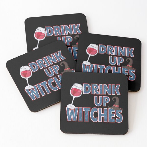 Item preview, Funny Drink Up Witches Wine Glass Halloween Drinking graphic designed and sold by tronictees.