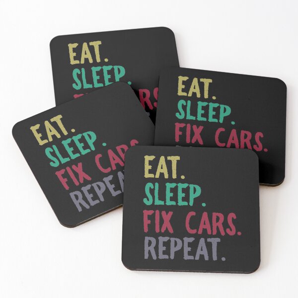 Item preview, Eat Sleep Fix Cars Repeat Auto Mechanic graphic designed and sold by tronictees.