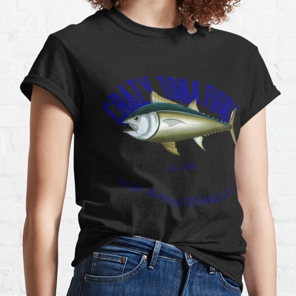  Crazy Tuna Fight Deep Sea Saltwater Fishing Long Sleeve T-Shirt  : Clothing, Shoes & Jewelry