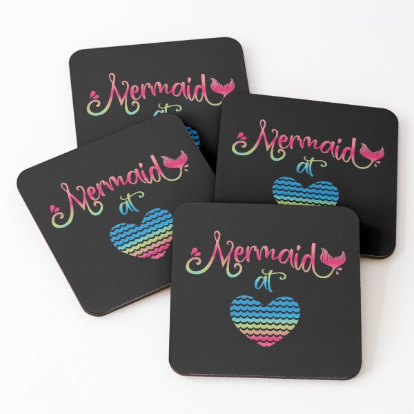 Item preview, Mermaid At Heart Cute Colorful Sea print designed and sold by tronictees.
