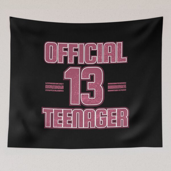 Item preview, Official Teenager Cute 13 Year Old Distressed Pink graphic designed and sold by tronictees.