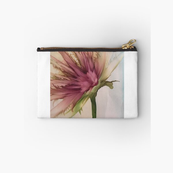 Item preview, Dusky pink wind blown alcohol ink flower.  designed and sold by Gill Barrett Art.