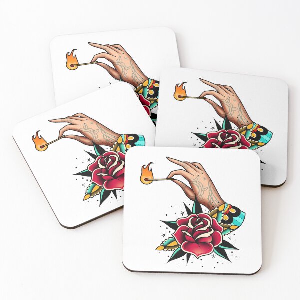 Item preview, traditional old school tattoo hand designed and sold by Adamova.