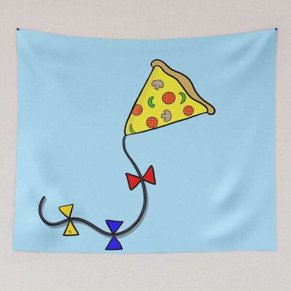 Item preview, Pizza Kite designed and sold by MouseandMoon.