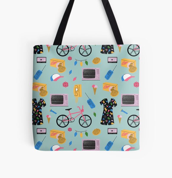Stranger Things Pattern  All Over Print Tote Bag