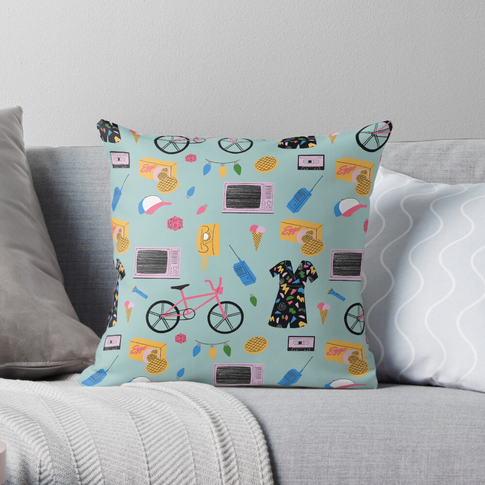 Stranger Things Pattern Throw Pillow