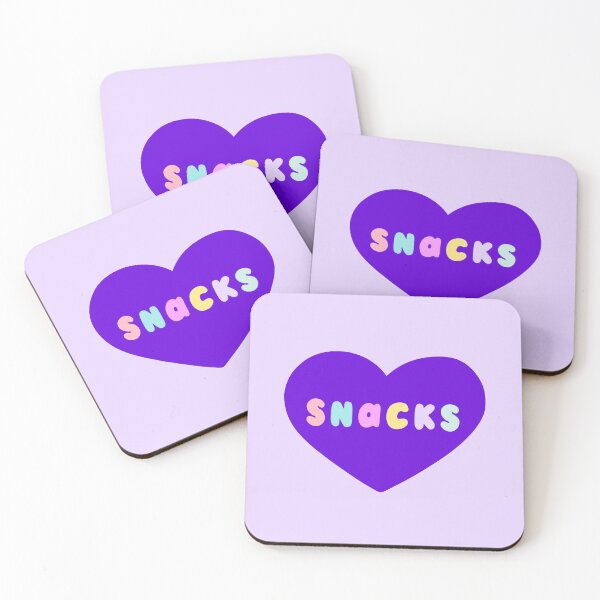 Item preview, Snacks Retro Lettering in Lilac designed and sold by evannave.