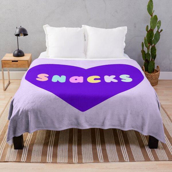 Item preview, Snacks Retro Lettering in Lilac designed and sold by evannave.