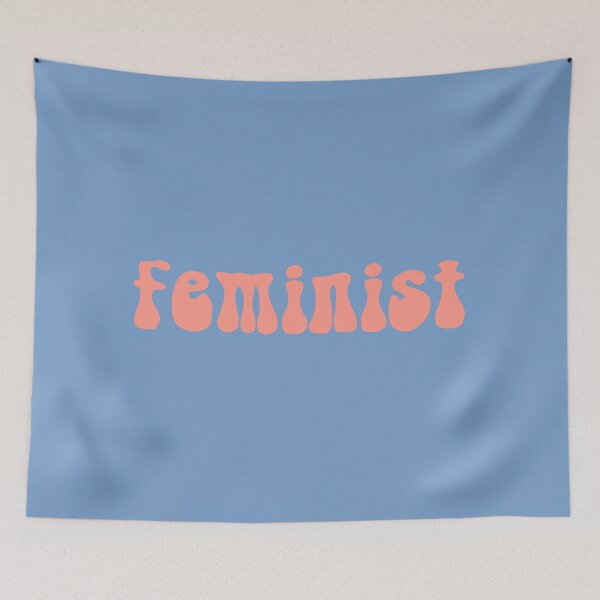 Item preview, Feminist - Pink Groovy Lettering Sticker designed and sold by hollanov98.