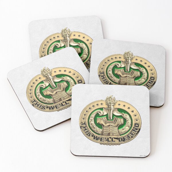 Item preview, U.S. Army Drill Sergeant Identification Badge over White Leather designed and sold by Serge Averbukh Art Studio.