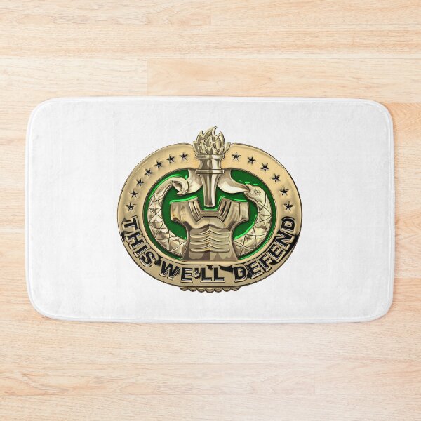 Item preview, U.S. Army Drill Sergeant Identification Badge over White Leather designed and sold by Serge Averbukh Art Studio.