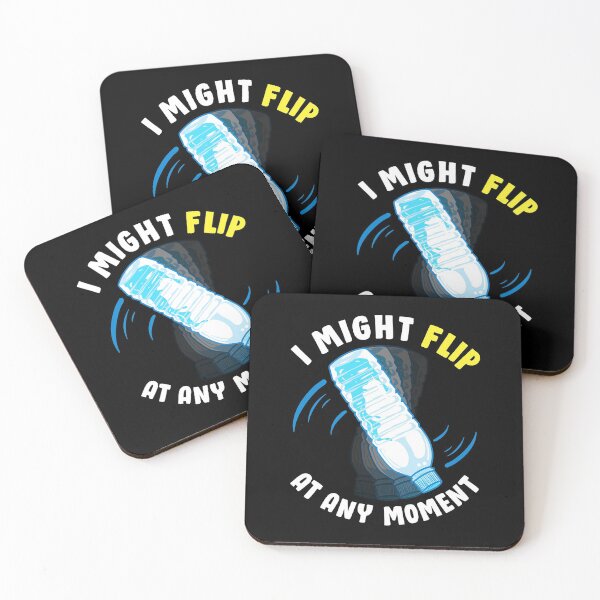 Item preview, I Might Flip at Any Moment Crazy Water Bottle Flipper designed and sold by Gold Wings Tees.