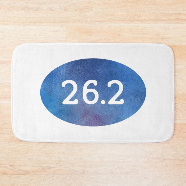 Item preview, Marathon Running Quote Blue Watercolor designed and sold by whimseydesigns.