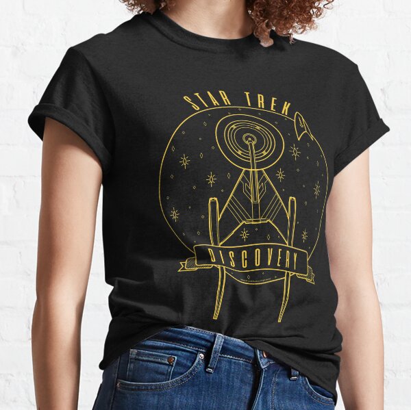 Item preview, Star Trek Discovery Ship Yellow Line Art designed and sold by FifthSun.