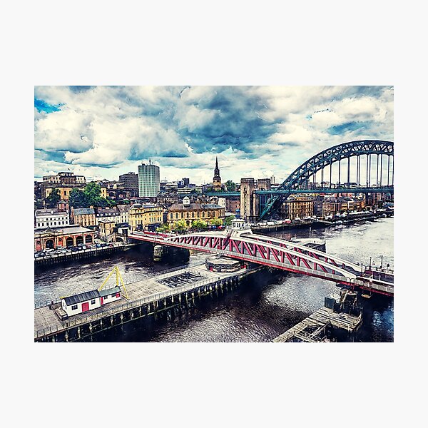 Newcastle upon Tyne city art #newcastle #england Photographic Print