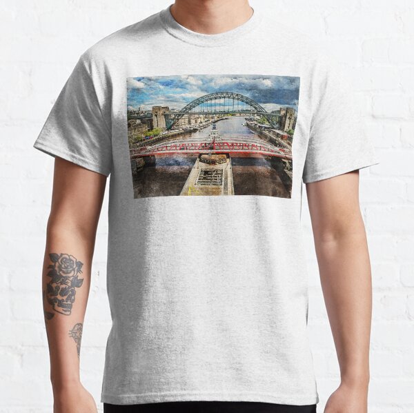 Newcastle upon Tyne city art #newcastle #england Classic T-Shirt