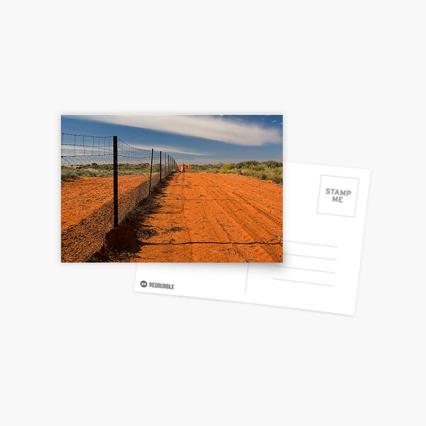 Dog Fence at Cameron's Corner Postcard