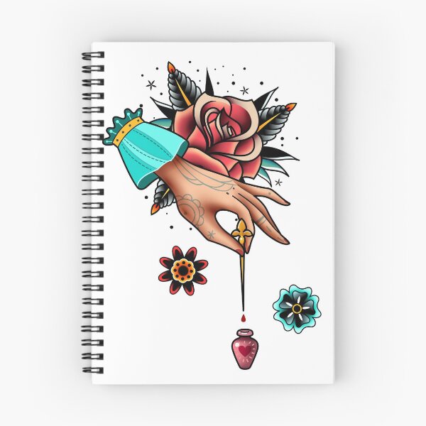 Item preview, traditional old school tattoo hand designed and sold by Adamova.