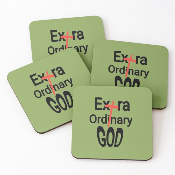 Item preview, Extra Ordinary God Christian Faith Quote for Men, Women and Teens designed and sold by DeziDezigns.