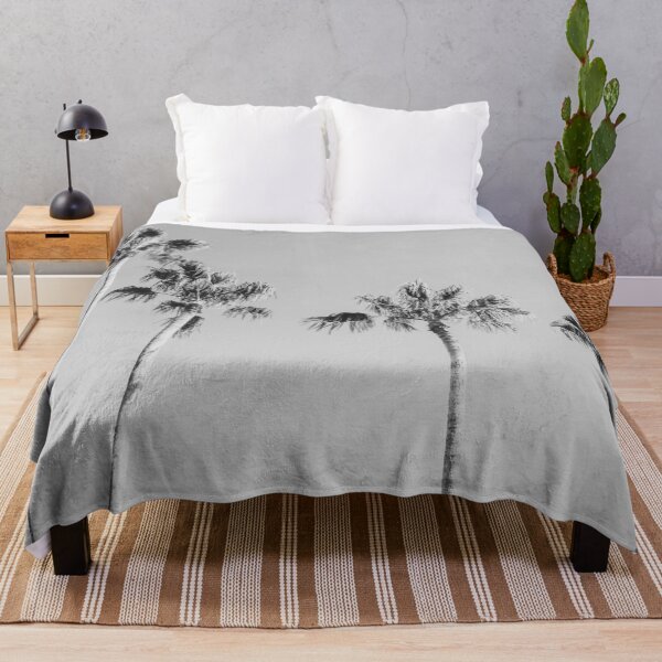Item preview, Black Palms // Picture of Monotone Gray Palm Trees for the Surfers Home Vibes and Decor designed and sold by desertxpalm.