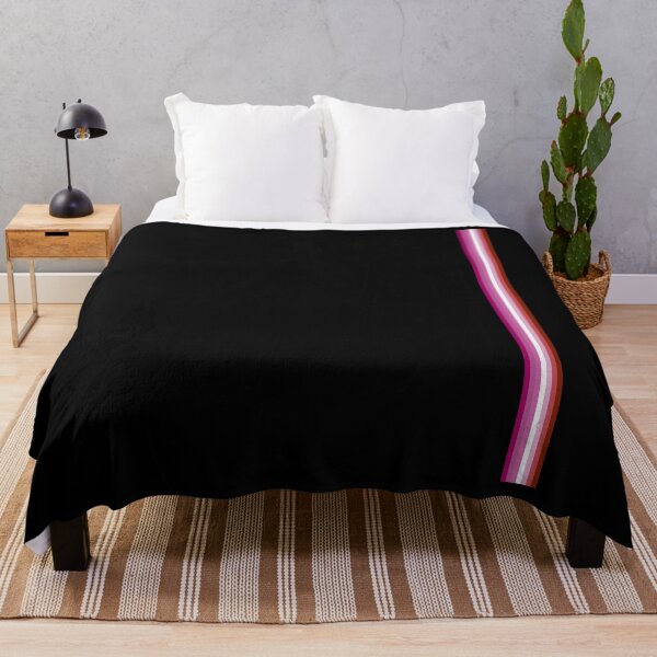 Item preview, Gay Pride LGBT Subtle Lipstick Lesbian Vertical Stripe designed and sold by phoxydesign.