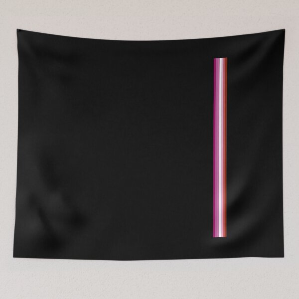 Item preview, Gay Pride LGBT Subtle Lipstick Lesbian Vertical Stripe designed and sold by phoxydesign.