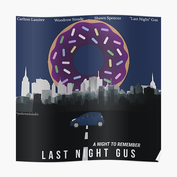 Psych: Last Night Gus. Poster