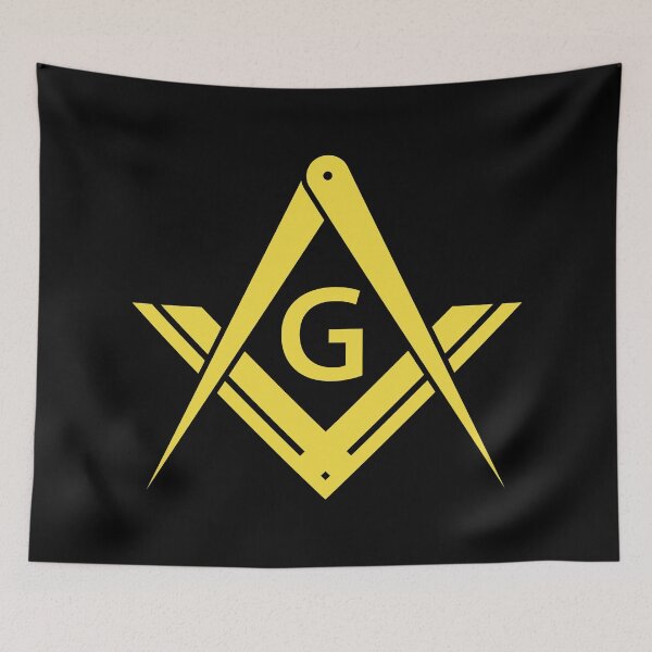 Item preview, Freemason Square & Compass Gold Modern Masonic designed and sold by MasterMasonMade.