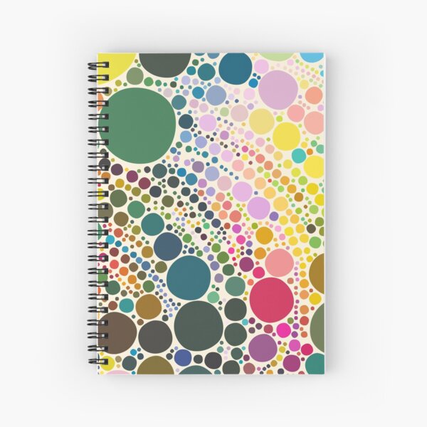 Light Pastel Pebble Pattern Spiral Notebook