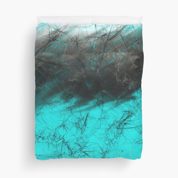 Aqua Galaxy Duvet Cover
