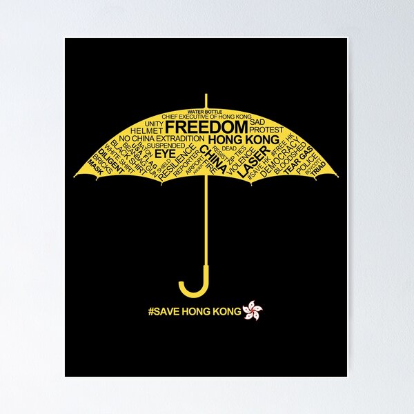 Item preview, No China Extradition aka Anti-Extradition Bill Protest / Yellow Umbrella Movement Protest Support Hong Kong HK Flag Shirt - Original Design designed and sold by trendyzcom.