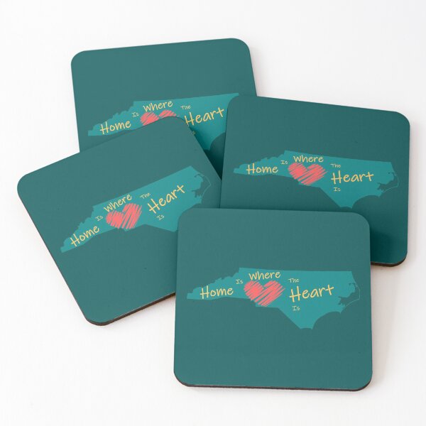 Item preview, Home is where the heart is, Charlotte North Carolina designed and sold by Bug & Brush.