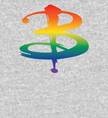 Rainbow Pride B Logo - Buffy Kids Pullover Hoodie
