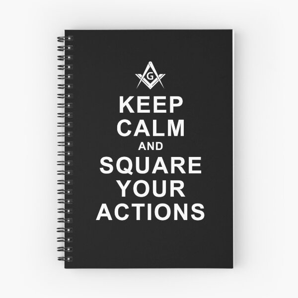 Item preview, Freemason Square & Compass Keep Calm & Square Your Actions Masonic designed and sold by MasterMasonMade.