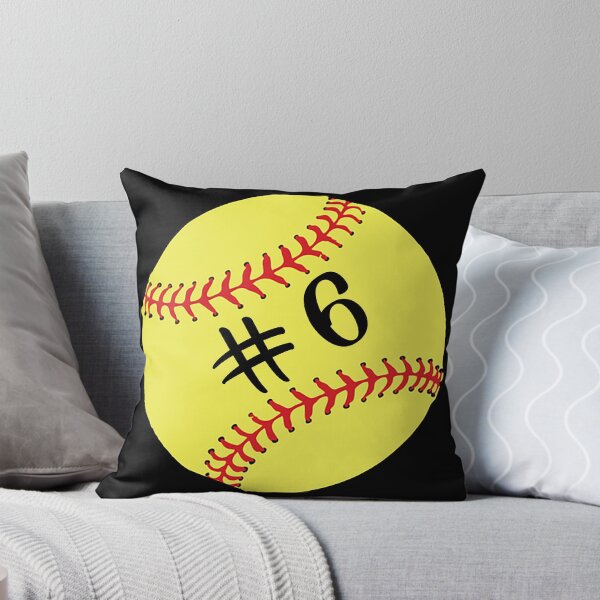 Item preview, Softball Player Back No Number 6 #6 Ball Sport Jersey Gift designed and sold by theshirtinator.