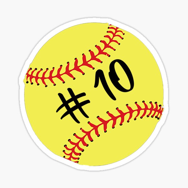 Baseball Decal Jersey Number Decals Baseball or Softball Number Decal Softball Decals