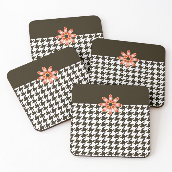 Item preview, Black Licorice Houndstooth designed and sold by srwdesign.
