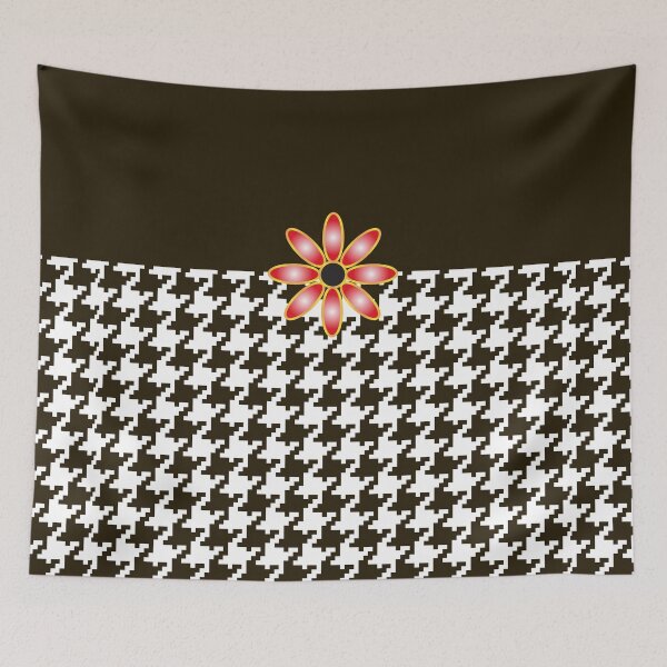 Item preview, Black Licorice Houndstooth designed and sold by srwdesign.